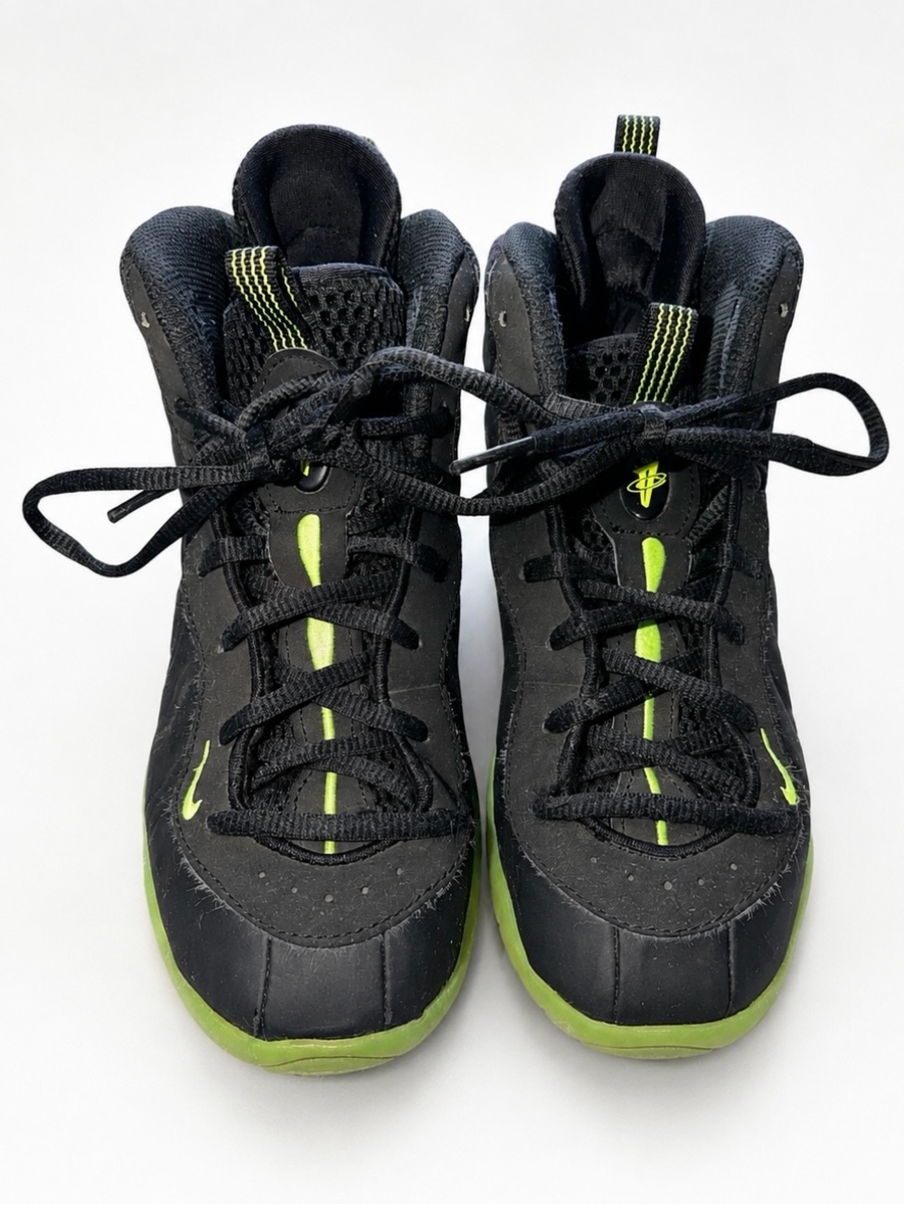 🔥Nike Little Posite One Kids Black and Neon Green.🔥